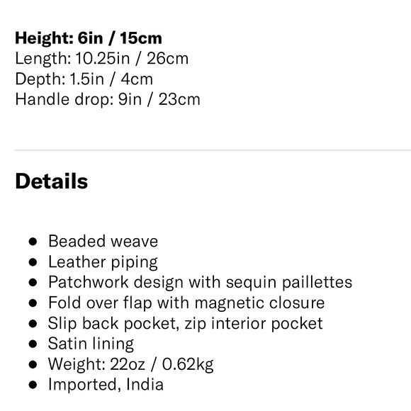 Tommy Beaded Patchwork Shoulder Bag Staud NWT - Picture 17 of 17